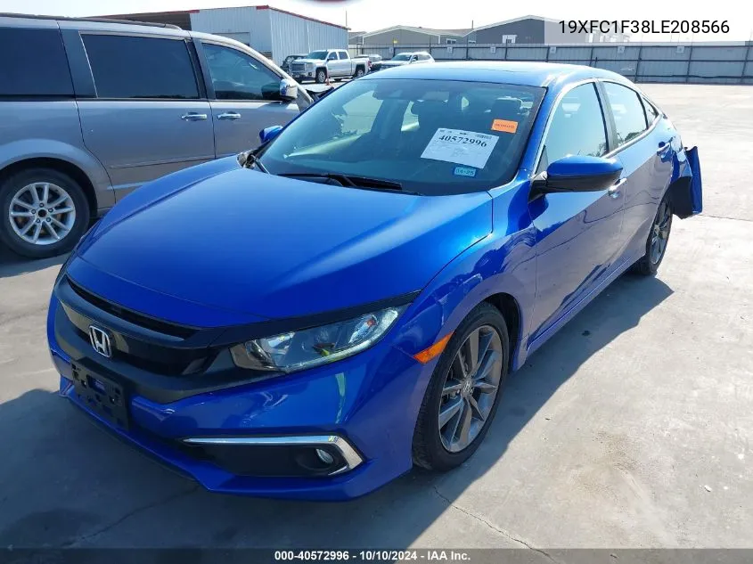 2020 Honda Civic Ex VIN: 19XFC1F38LE208566 Lot: 40572996