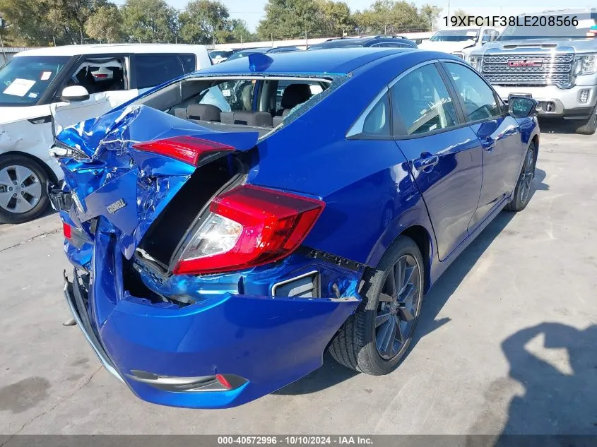 2020 Honda Civic Ex VIN: 19XFC1F38LE208566 Lot: 40572996