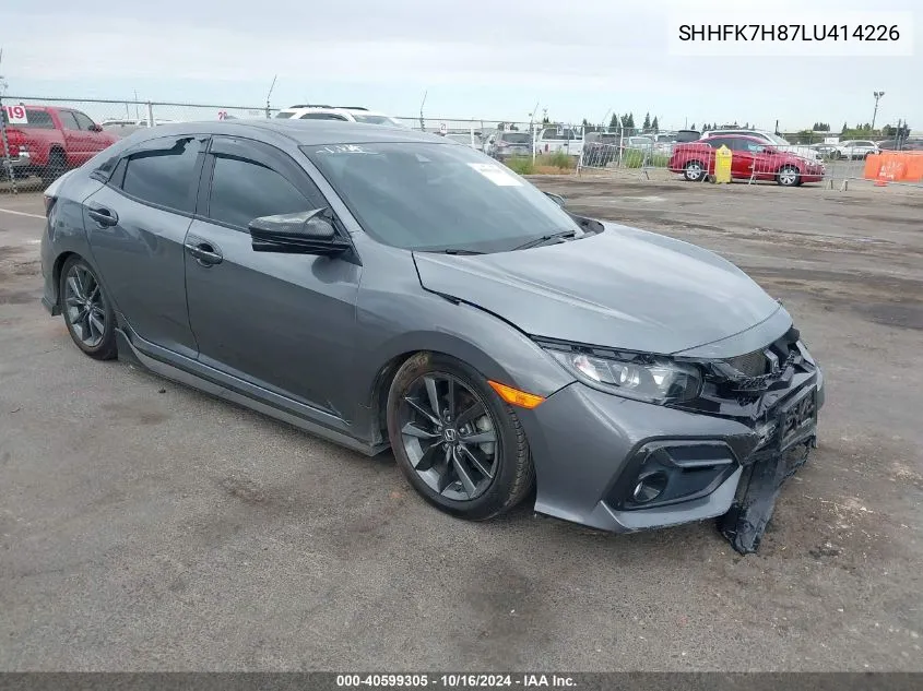 SHHFK7H87LU414226 2020 Honda Civic Ex-L