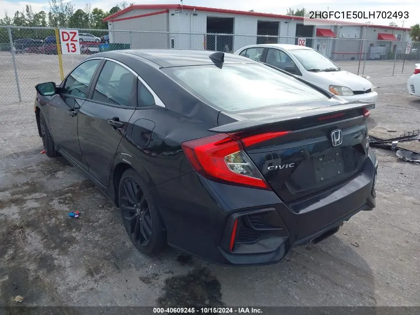 2HGFC1E50LH702493 2020 Honda Civic Si Sedan