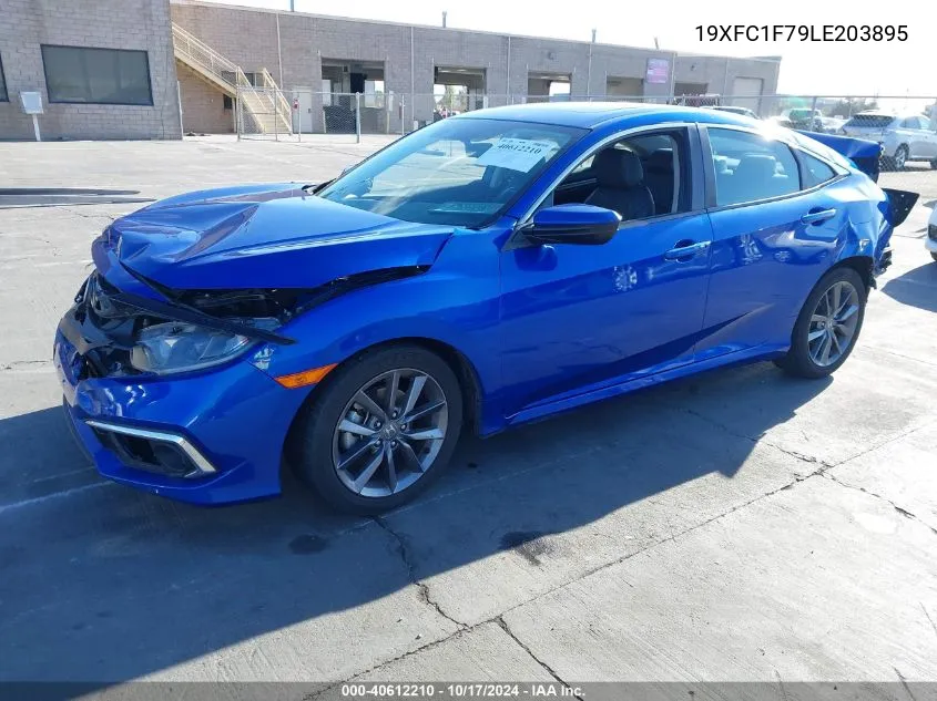 2020 Honda Civic Ex-L VIN: 19XFC1F79LE203895 Lot: 40612210