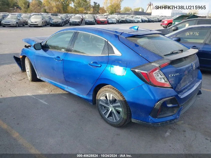 SHHFK7H38LU215965 2020 Honda Civic Lx