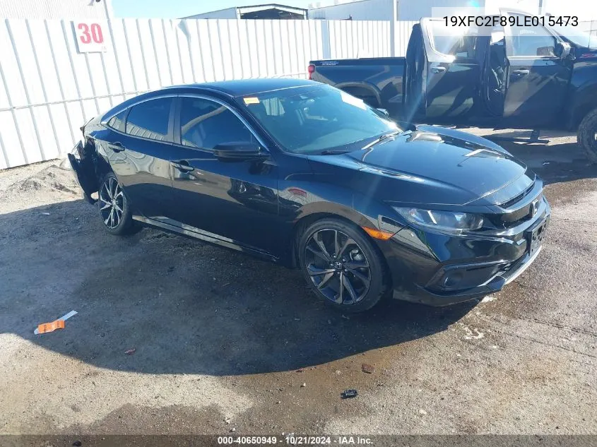 2020 Honda Civic Sport VIN: 19XFC2F89LE015473 Lot: 40650949