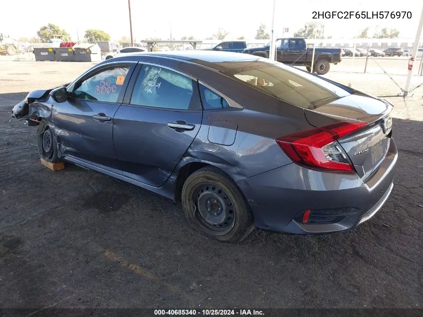 2HGFC2F65LH576970 2020 Honda Civic Lx