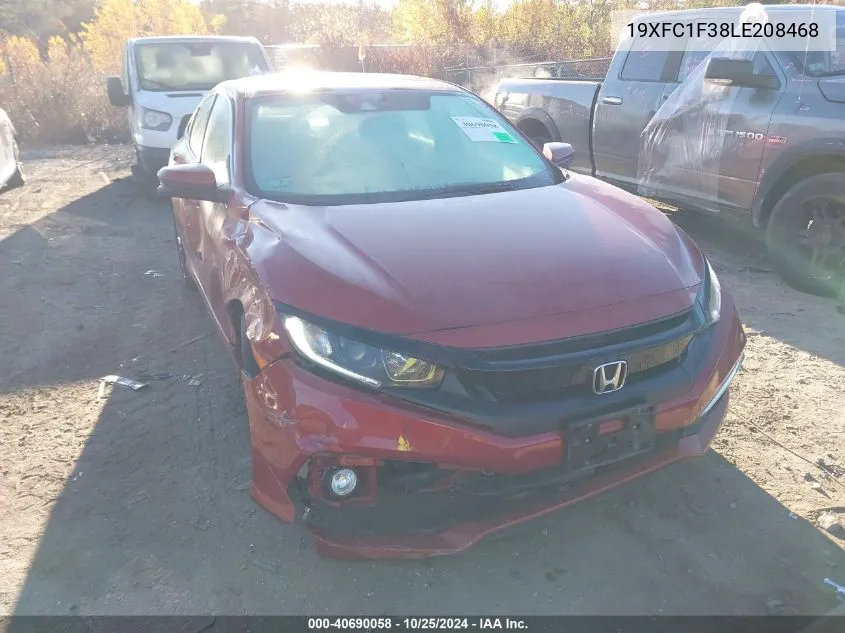 2020 Honda Civic Ex VIN: 19XFC1F38LE208468 Lot: 40690058