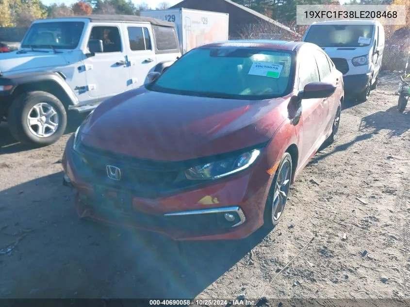 2020 Honda Civic Ex VIN: 19XFC1F38LE208468 Lot: 40690058