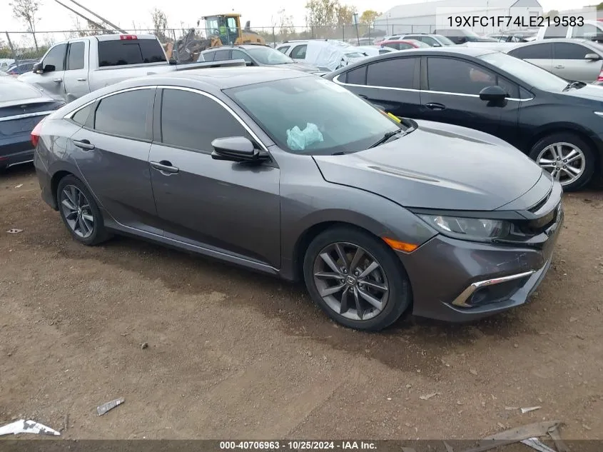 2020 Honda Civic Ex-L VIN: 19XFC1F74LE219583 Lot: 40706963