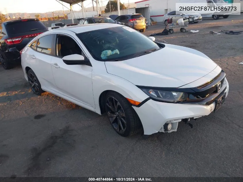 2020 Honda Civic Sport VIN: 2HGFC2F87LH586773 Lot: 40744864