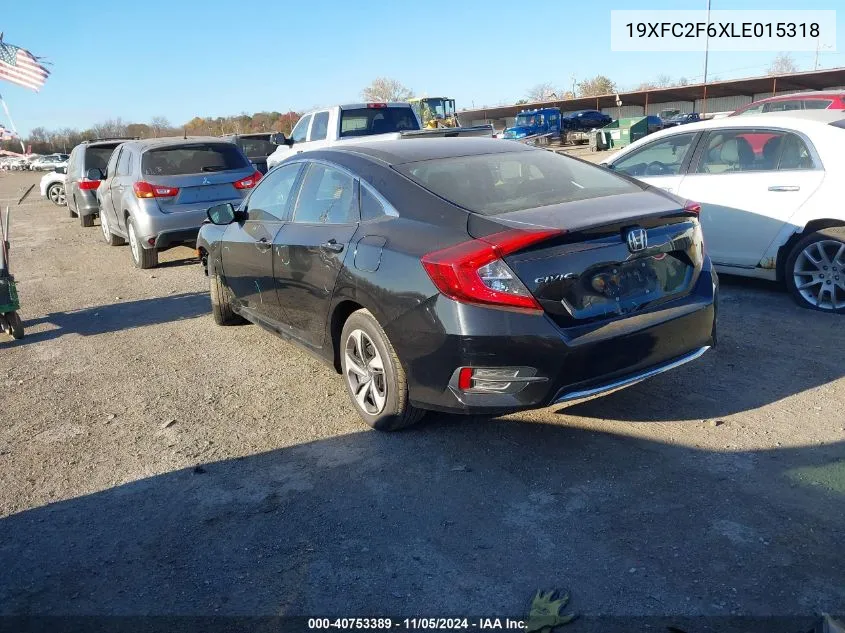 19XFC2F6XLE015318 2020 Honda Civic Lx