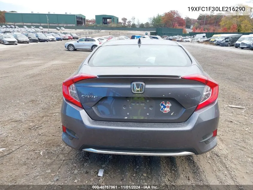 2020 Honda Civic Ex VIN: 19XFC1F30LE216290 Lot: 40757961