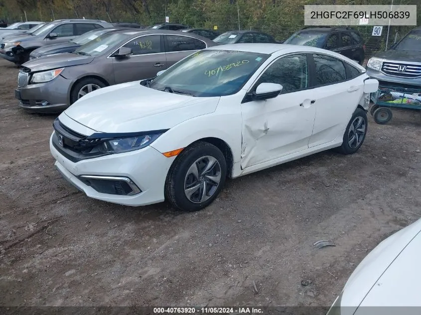 2020 Honda Civic Lx VIN: 2HGFC2F69LH506839 Lot: 40763920