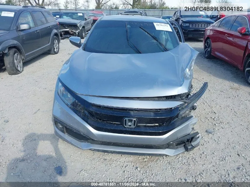 2020 Honda Civic Sport VIN: 2HGFC4B89L8304182 Lot: 40781551