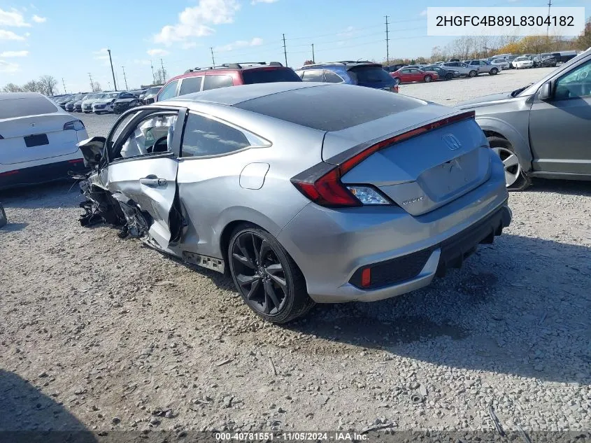 2020 Honda Civic Sport VIN: 2HGFC4B89L8304182 Lot: 40781551