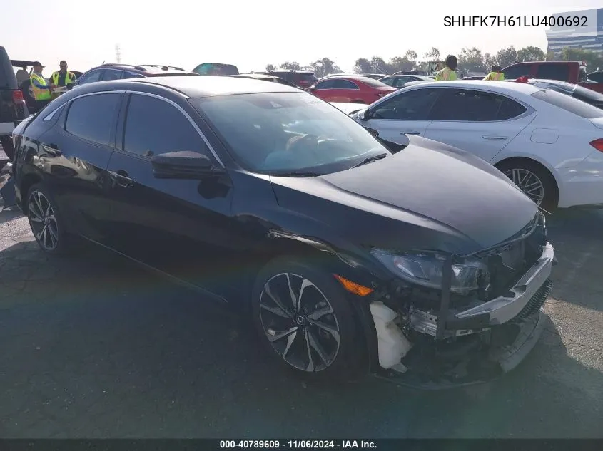 2020 Honda Civic Ex VIN: SHHFK7H61LU400692 Lot: 40789609