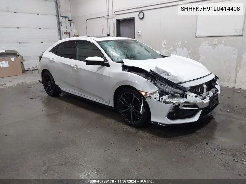 2020 Honda Civic Sport Touring VIN: SHHFK7H91LU414408 Lot: 40799178