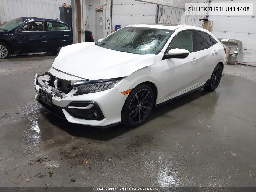 2020 Honda Civic Sport Touring VIN: SHHFK7H91LU414408 Lot: 40799178