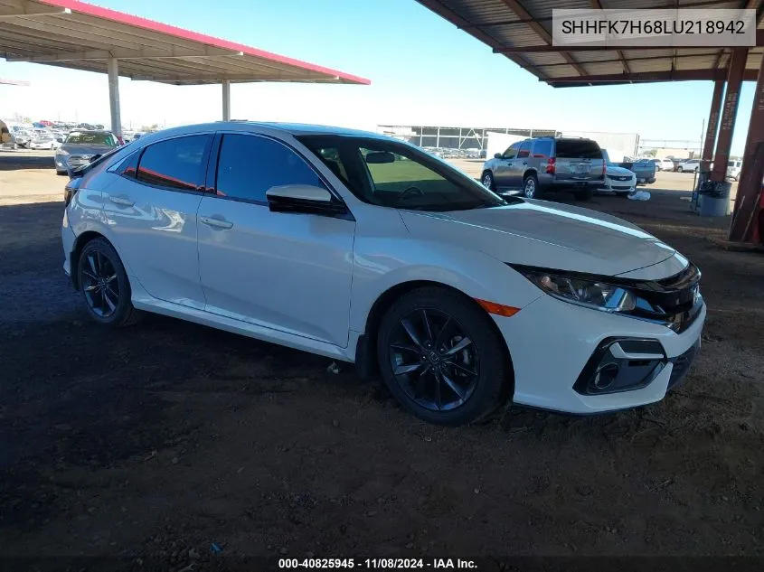 2020 Honda Civic Ex VIN: SHHFK7H68LU218942 Lot: 40825945