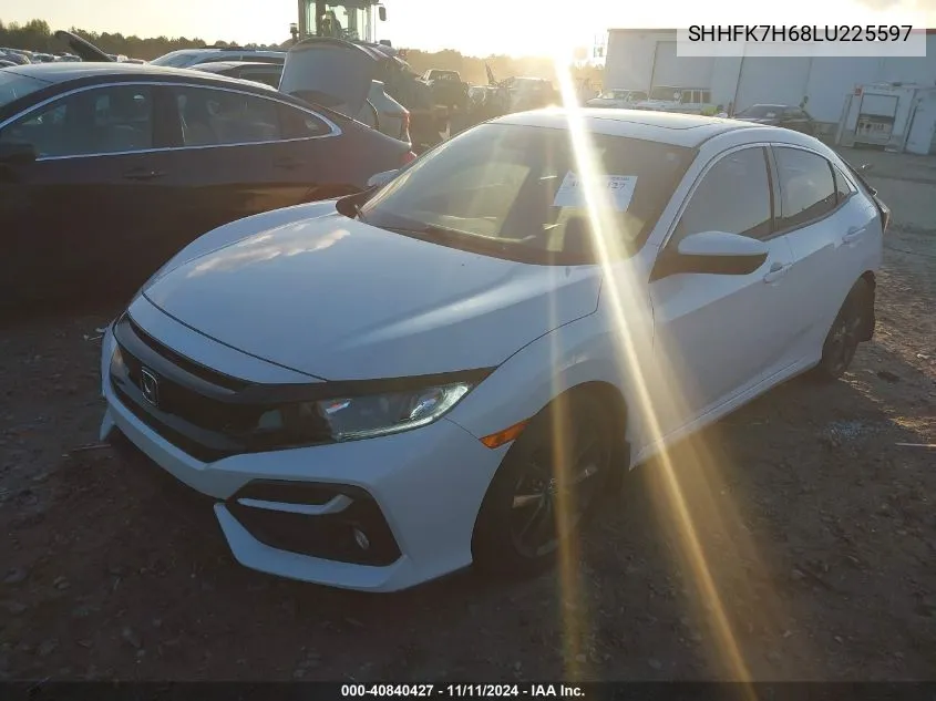 2020 Honda Civic Ex VIN: SHHFK7H68LU225597 Lot: 40840427