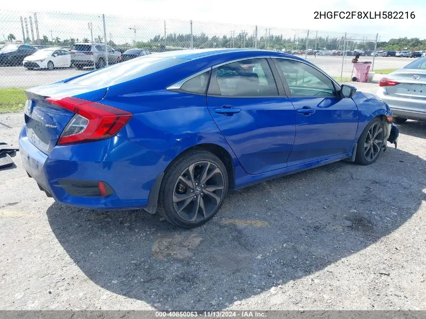 2HGFC2F8XLH582216 2020 Honda Civic Sport