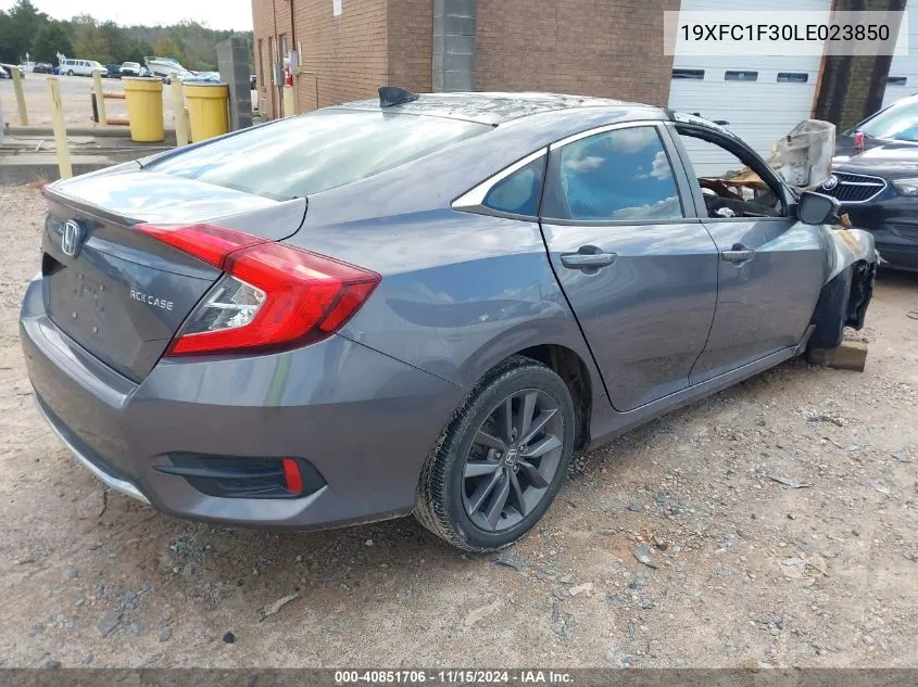 2020 Honda Civic Ex VIN: 19XFC1F30LE023850 Lot: 40851706