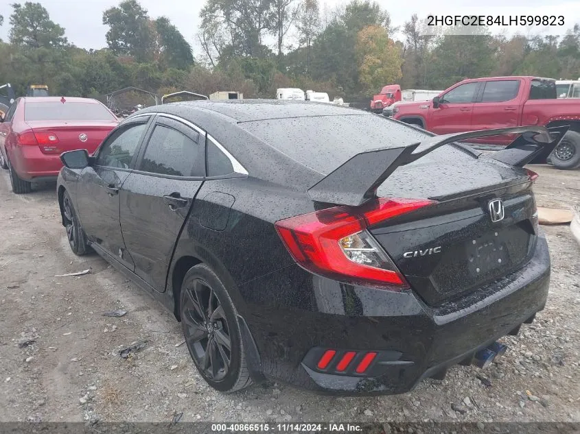 2020 Honda Civic Sport VIN: 2HGFC2E84LH599823 Lot: 40866515