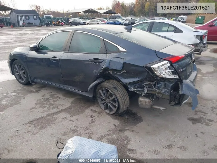 2020 Honda Civic Ex VIN: 19XFC1F36LE201521 Lot: 40869857