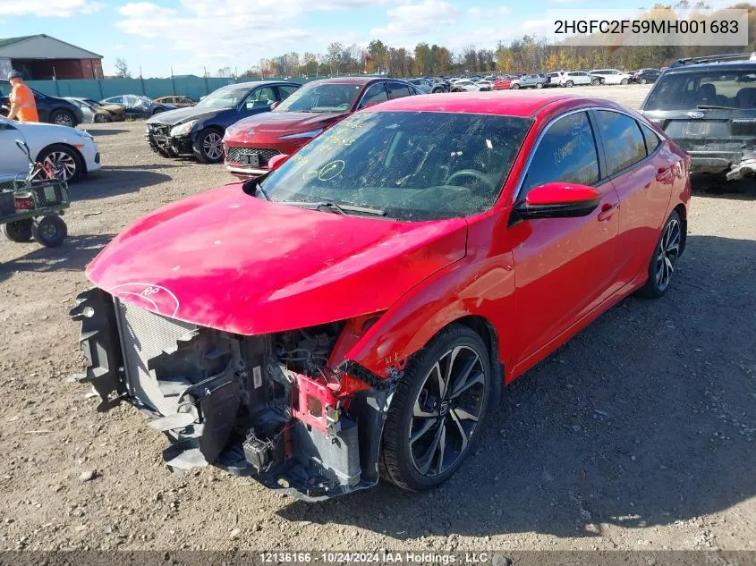 2HGFC2F59MH001683 2021 Honda Civic Sedan