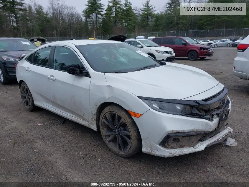 2021 Honda Civic Sport VIN: 19XFC2F87ME202468 Lot: 39282799