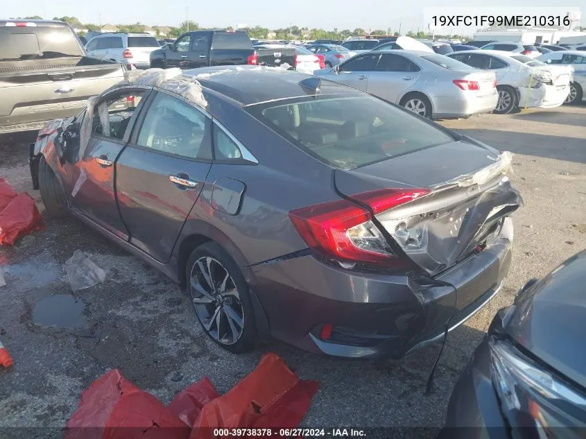 19XFC1F99ME210316 2021 Honda Civic Touring