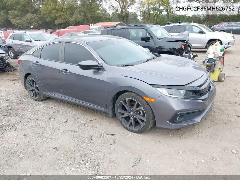 2HGFC2F85MH526752 2021 Honda Civic Sport