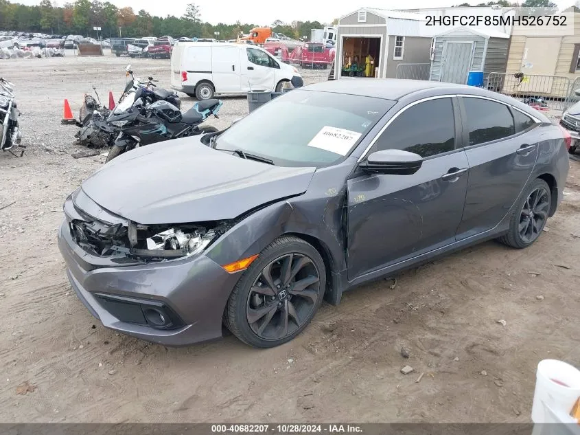 2HGFC2F85MH526752 2021 Honda Civic Sport