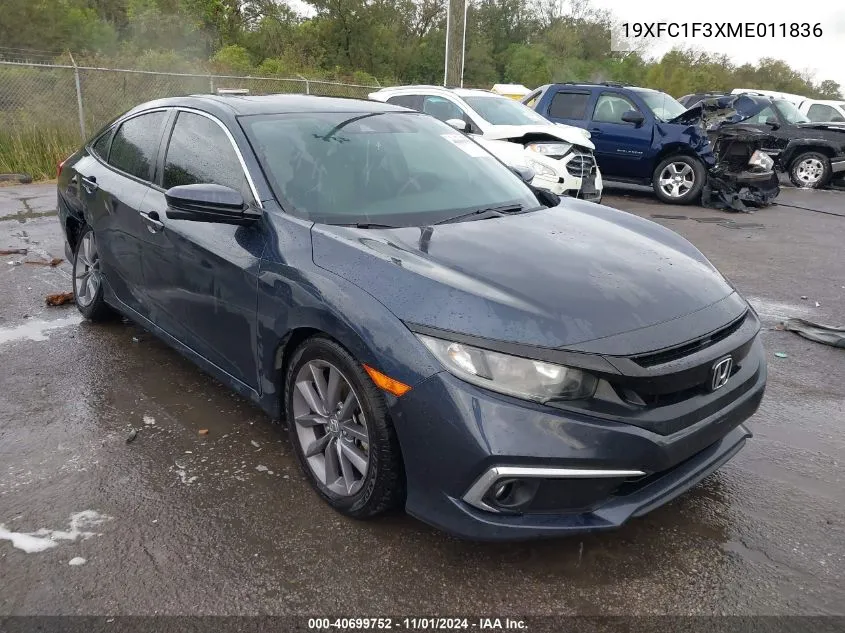 2021 Honda Civic Ex VIN: 19XFC1F3XME011836 Lot: 40699752