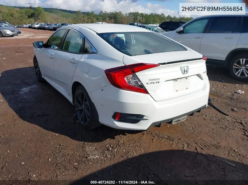 2021 Honda Civic Sport VIN: 2HGFC2F89MH556854 Lot: 40724202