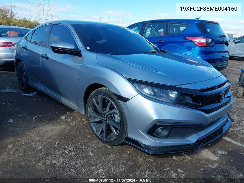 2021 Honda Civic Sport VIN: 19XFC2F88ME004160 Lot: 40786112