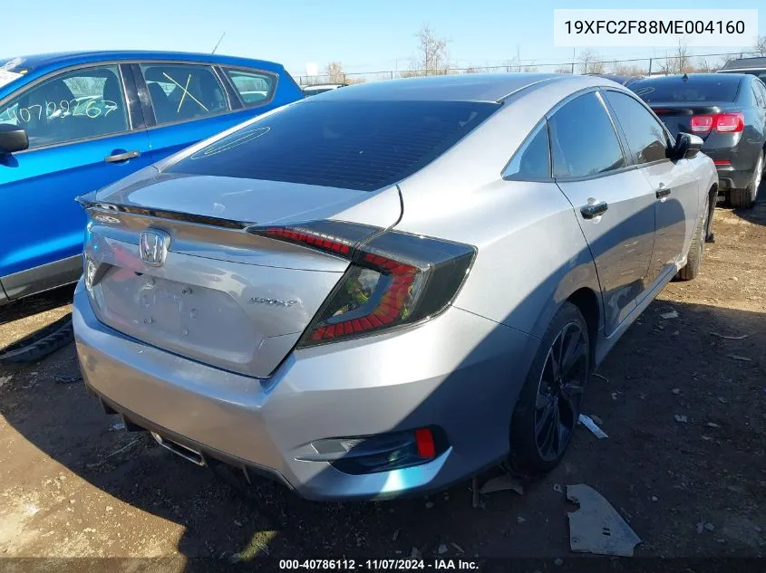 2021 Honda Civic Sport VIN: 19XFC2F88ME004160 Lot: 40786112