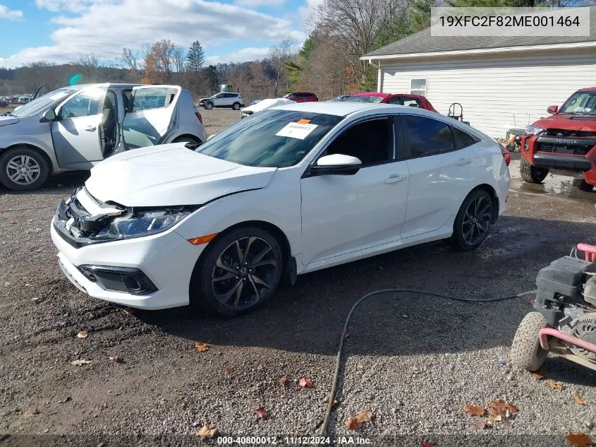 2021 Honda Civic Sport VIN: 19XFC2F82ME001464 Lot: 40800012