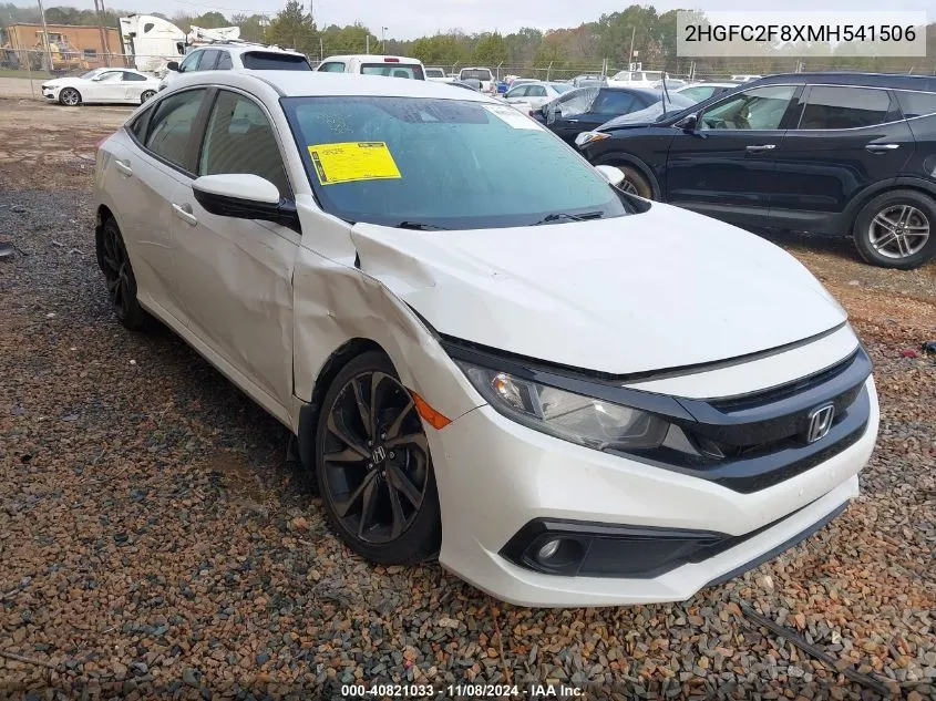 2021 Honda Civic Sport VIN: 2HGFC2F8XMH541506 Lot: 40821033