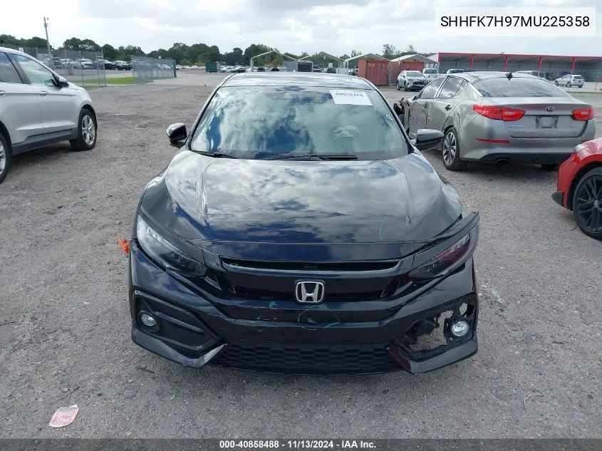 2021 Honda Civic Sport Touring VIN: SHHFK7H97MU225358 Lot: 40858488