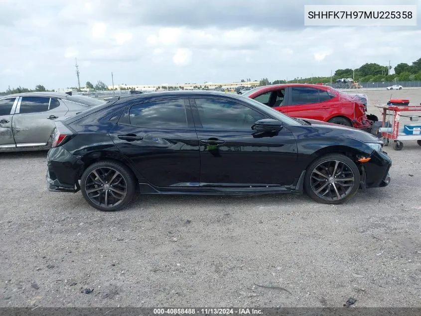 2021 Honda Civic Sport Touring VIN: SHHFK7H97MU225358 Lot: 40858488