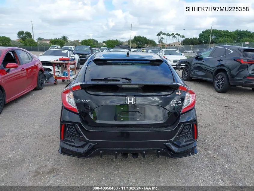 2021 Honda Civic Sport Touring VIN: SHHFK7H97MU225358 Lot: 40858488