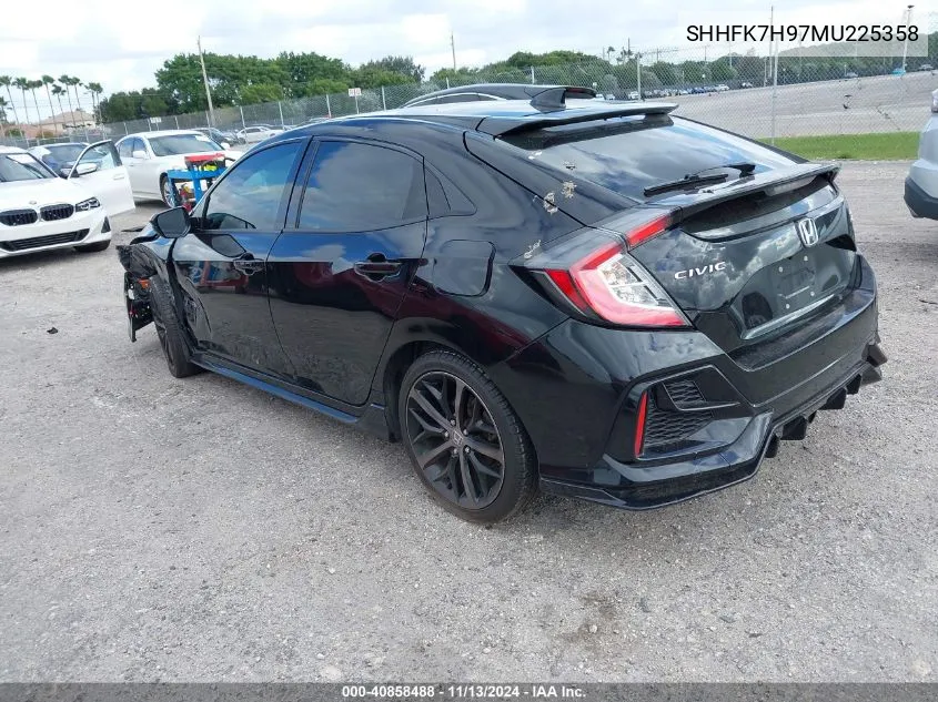 2021 Honda Civic Sport Touring VIN: SHHFK7H97MU225358 Lot: 40858488