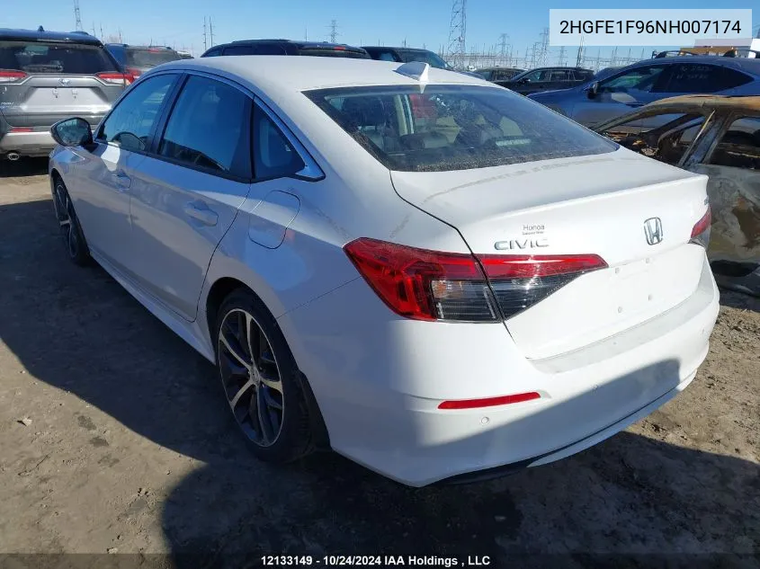 2HGFE1F96NH007174 2022 Honda Civic Sedan