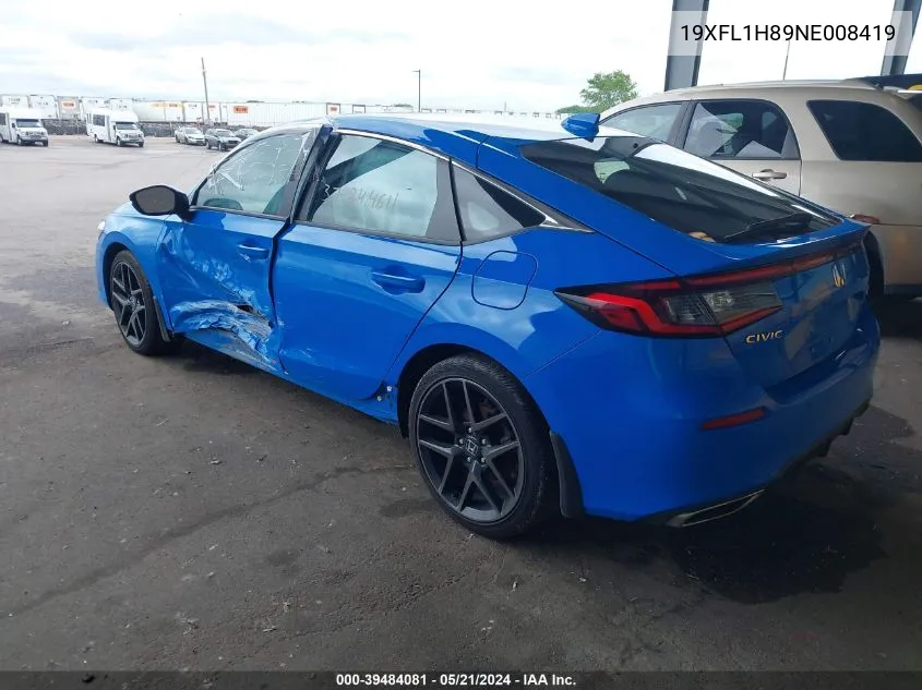 2022 Honda Civic Sport Touring VIN: 19XFL1H89NE008419 Lot: 39484081