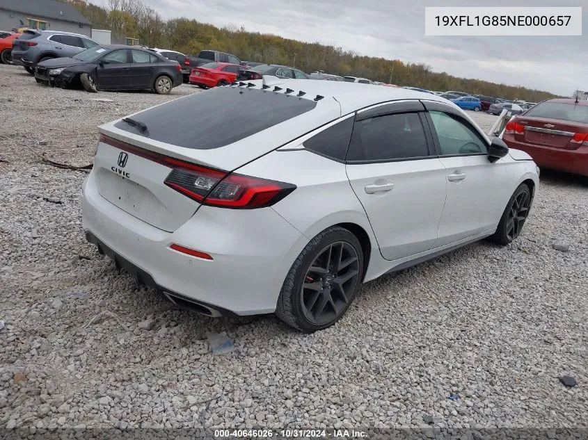 2022 Honda Civic Sport Touring VIN: 19XFL1G85NE000657 Lot: 40646026