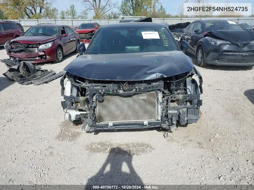 2HGFE2F54NH524735 2022 Honda Civic Sport