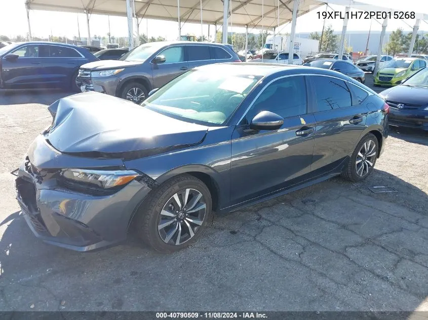 2023 Honda Civic Ex-L /Ex-L W/O Bsi VIN: 19XFL1H72PE015268 Lot: 40790509