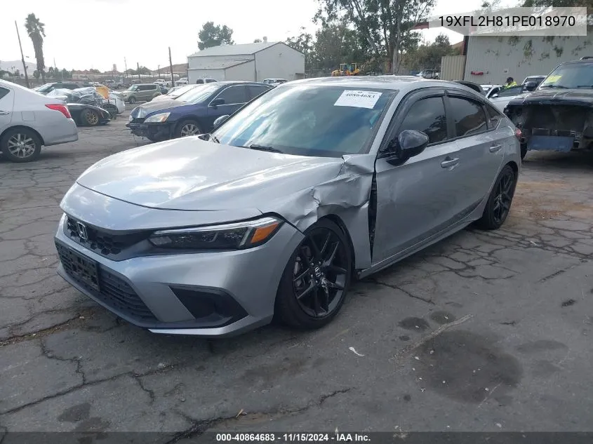 2023 Honda Civic Sport VIN: 19XFL2H81PE018970 Lot: 40864683