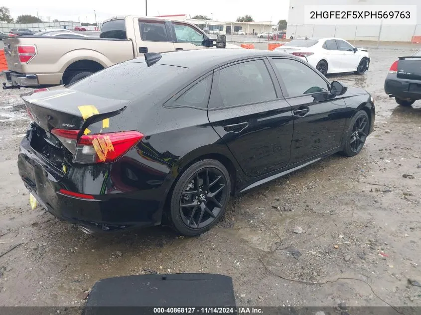 2023 Honda Civic Sport VIN: 2HGFE2F5XPH569763 Lot: 40868127