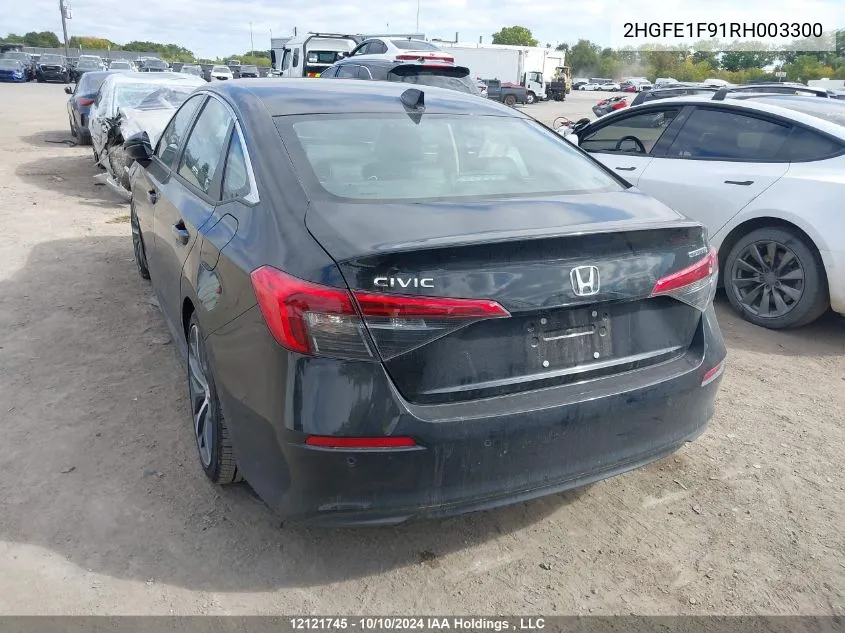 2024 Honda Civic VIN: 2HGFE1F91RH003300 Lot: 12121745