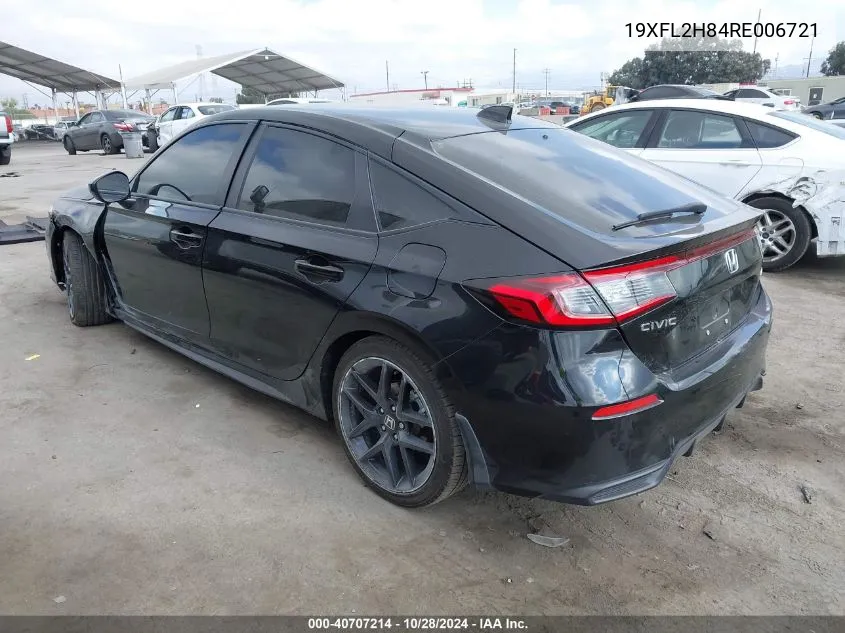 2024 Honda Civic Sport VIN: 19XFL2H84RE006721 Lot: 40707214